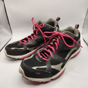 Black/Pink/White Ryka Women's Enhance 2 Sneaker Shoe Size 8.5M